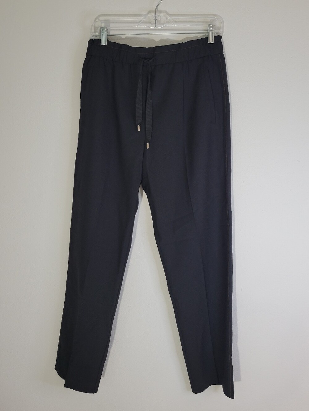 REISS Womens USA 6 Black Drawstring Trousers